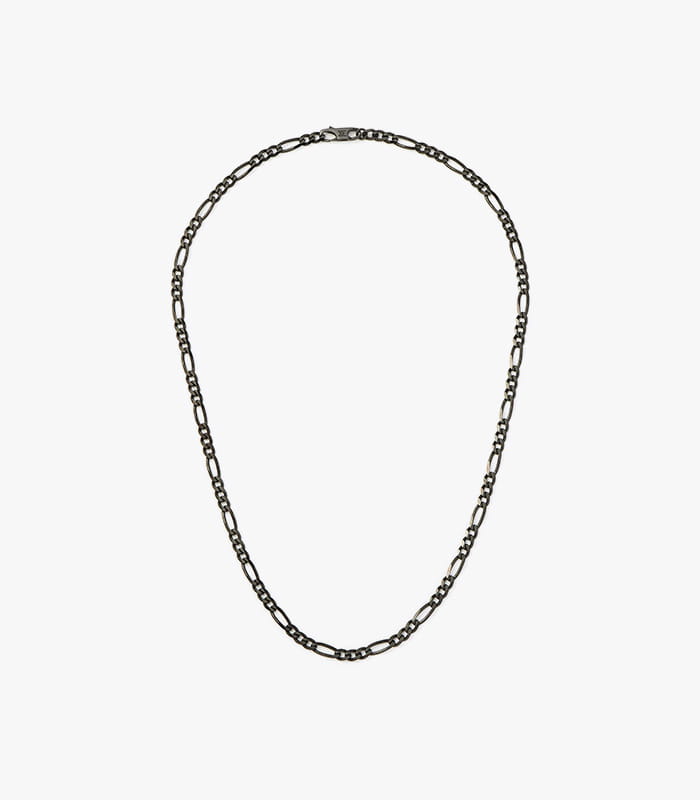 mens-black-filia-chain-necklace.jpeg Mens Black Filia Chain Necklace - Image 1